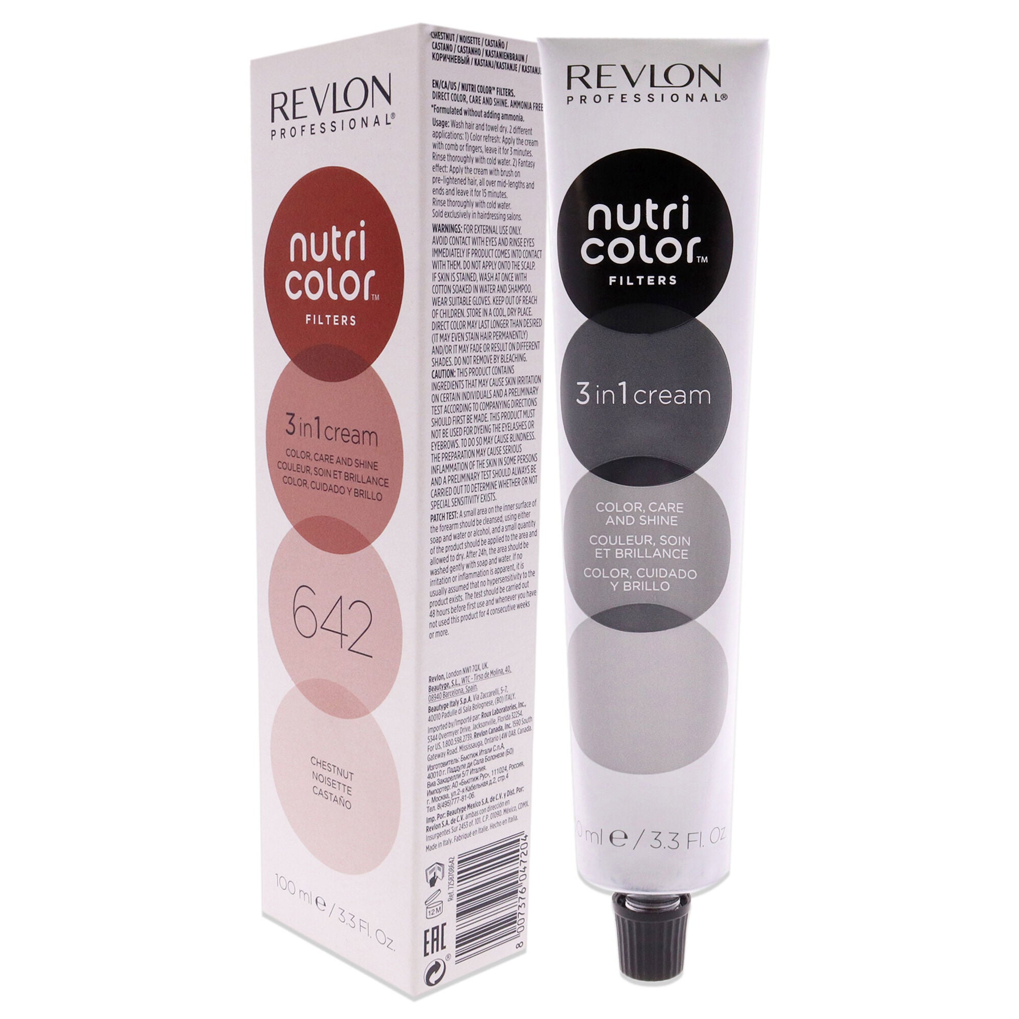 Nutri Color Cream - 642 Chestnut by Revlon for Unisex - 3.3 oz Hair Color, See Description, alternate image number 2