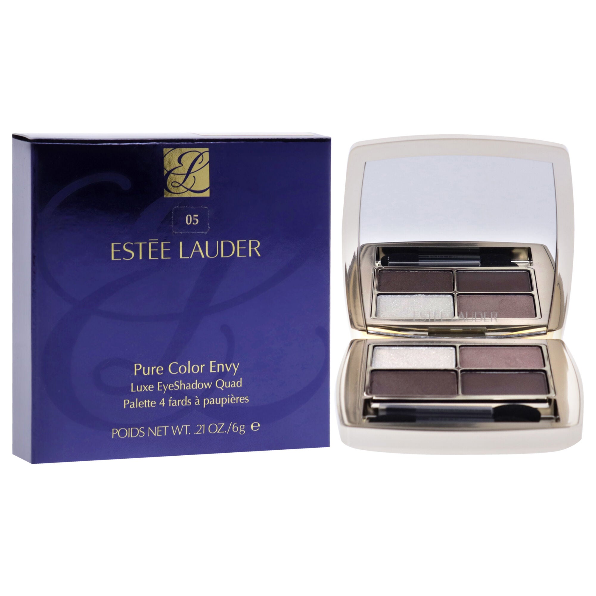 Pure Color Envy Luxe Eyeshadow Quad - 05 Grey Haze by Estee Lauder for Women - 0.21 oz Eye Shadow, See Description, alternate image number 2