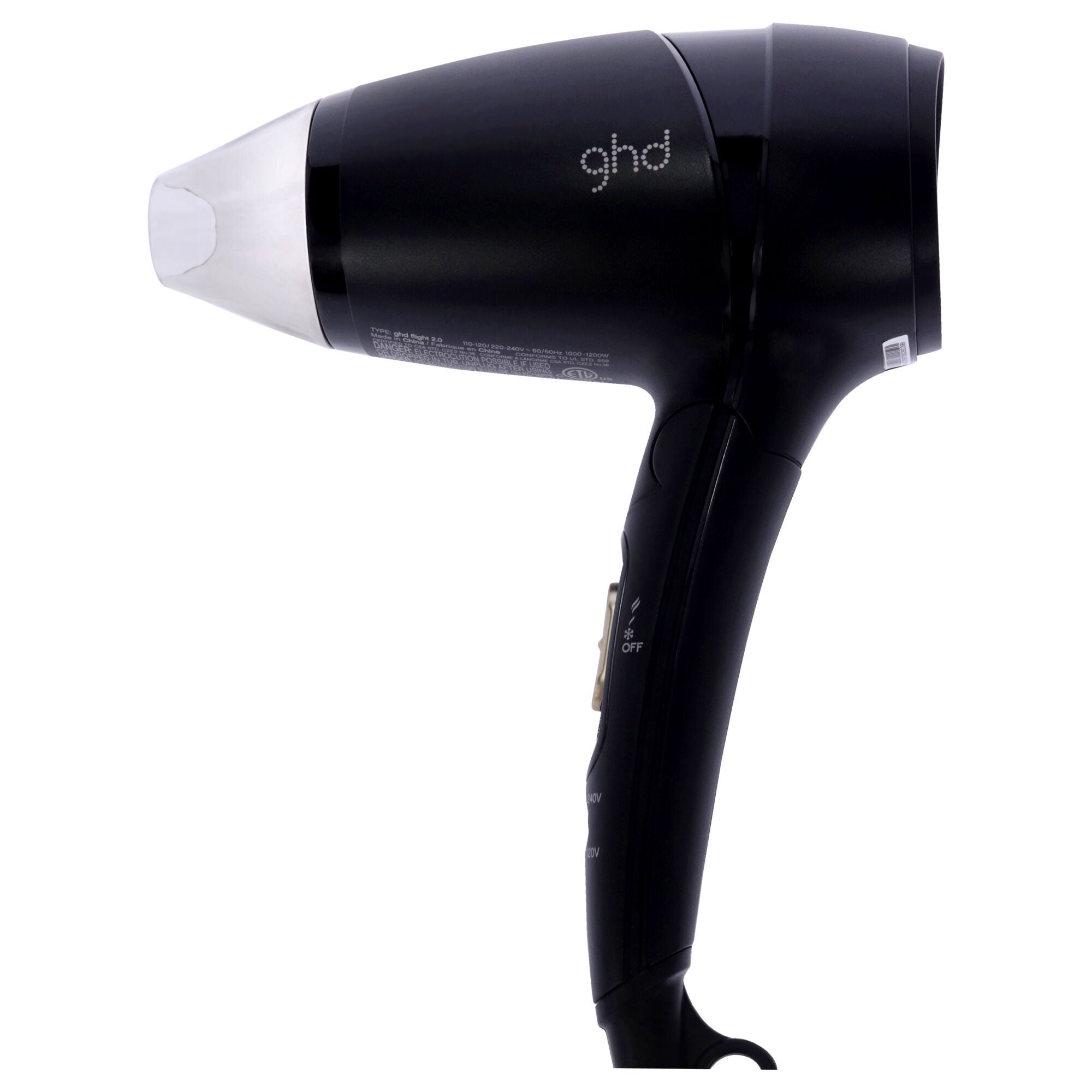 Copper Flight Travel Hairdryer - Black by GHD for Unisex - 1 Pc Hair Dryer, , alternate image number 5
