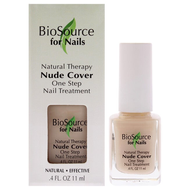 Natural Therapy Nude Cover by BioSource for Women - 0.4 oz Nail Treatment, NA, hi-res image number null