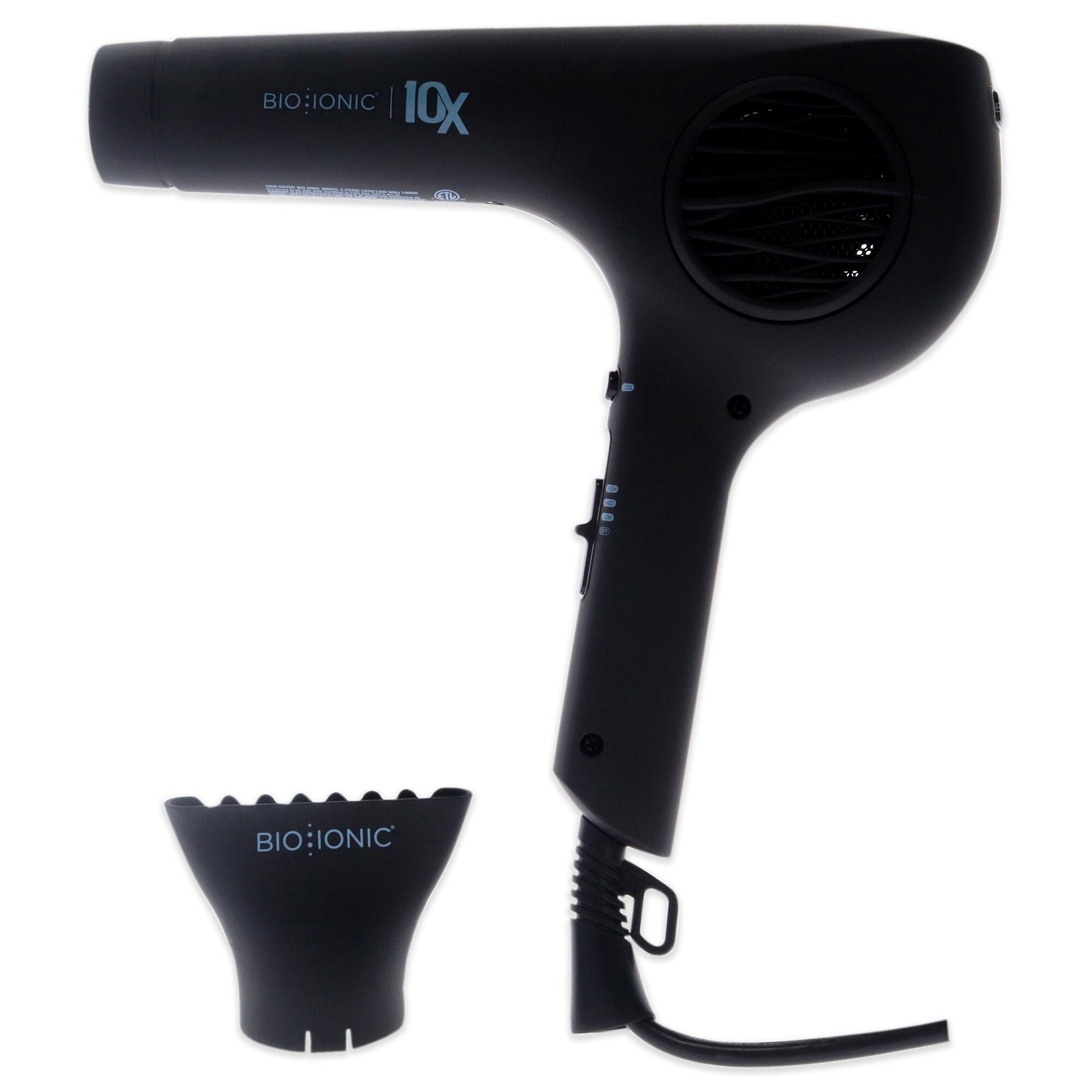 10x Pro Ultra Light Speed Dryer - Black by Bio Ionic for Women - 1 Pc Hair Dryer, See Description, alternate image number 3