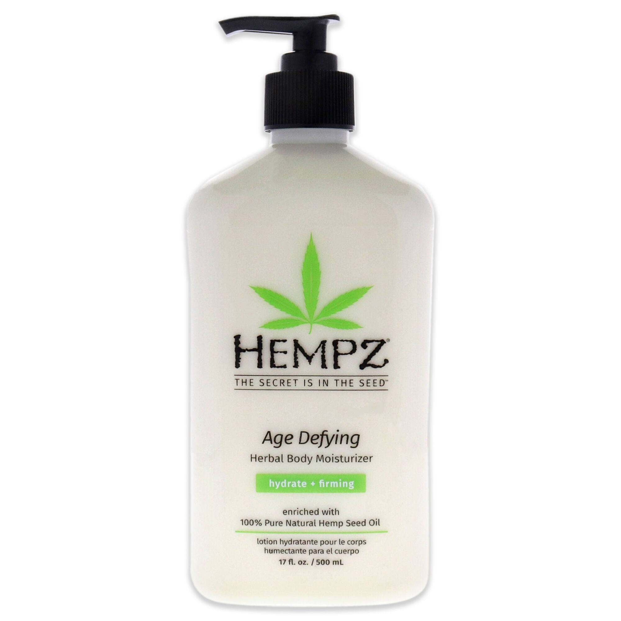 Age-Defying Herbal Body Moisturizer by Hempz for Unisex - 17 oz Moisturizer, See Description, hi-res image number 0