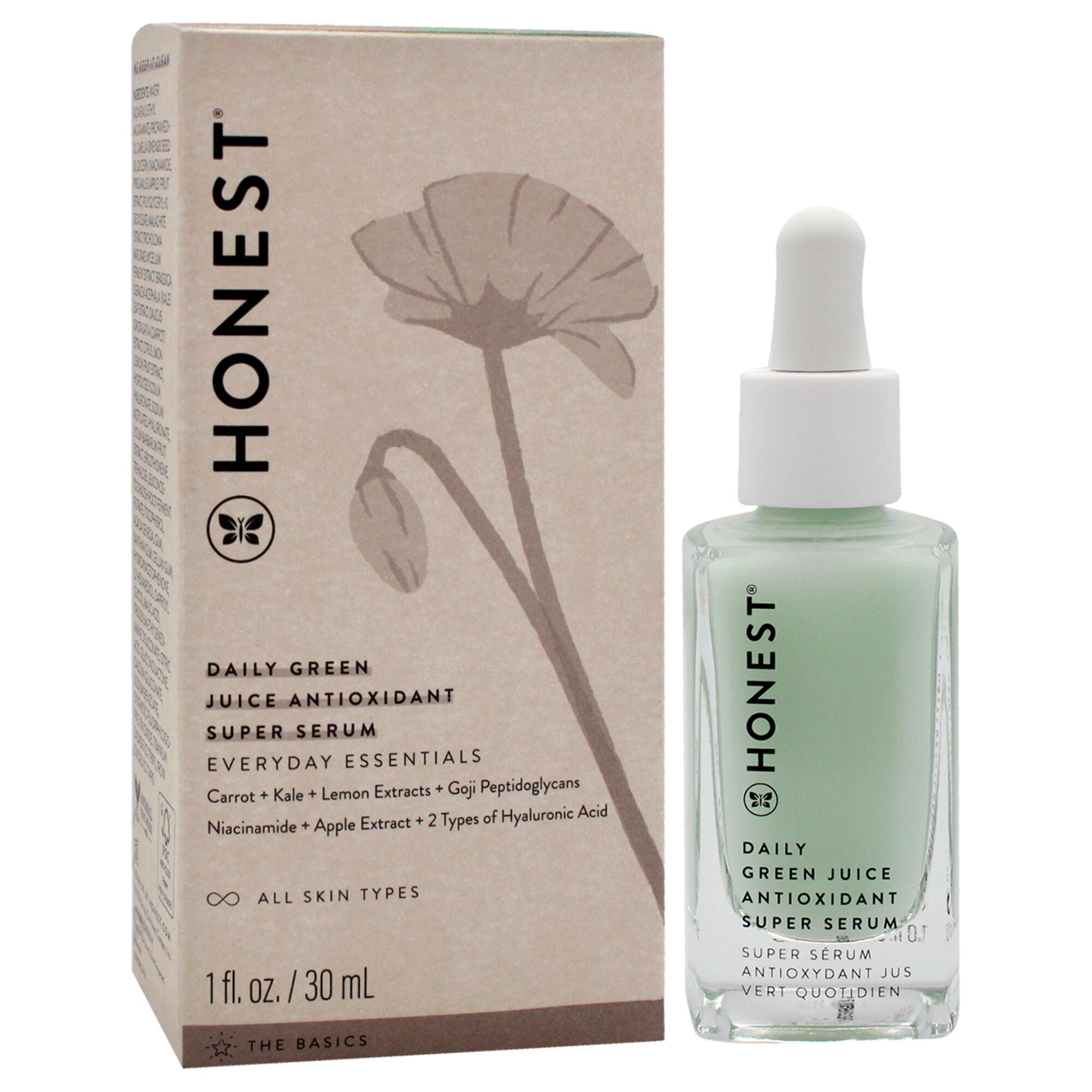 Daily Green Juice Antioxidant Super Serum by Honest for Unisex - 1 oz Serum, See Description, alternate image number 1