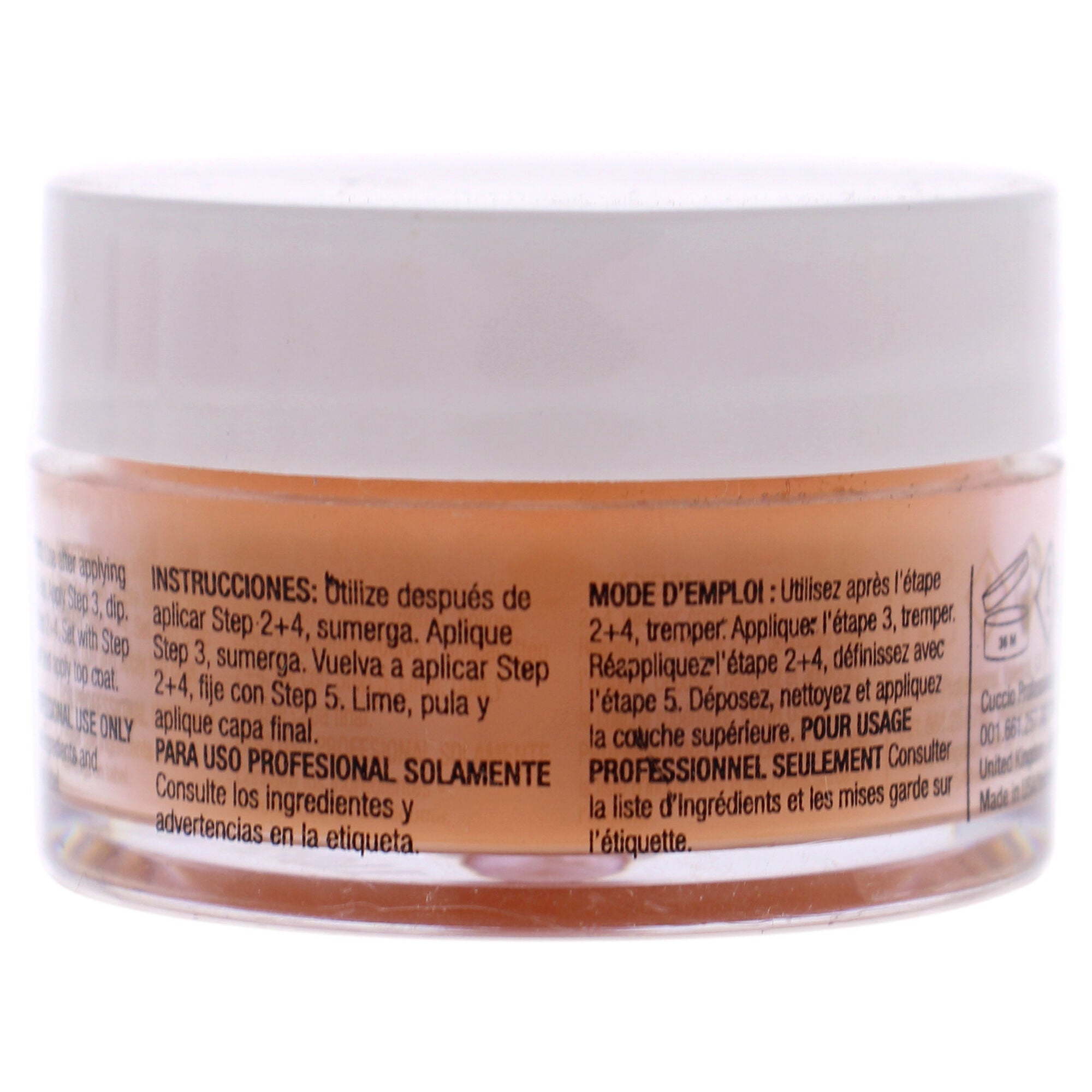 Pro Powder Polish Nail Colour Dip System - Carrot Orange by Cuccio Colour for Women - 0.5 oz Nail Powder, , alternate image number 3