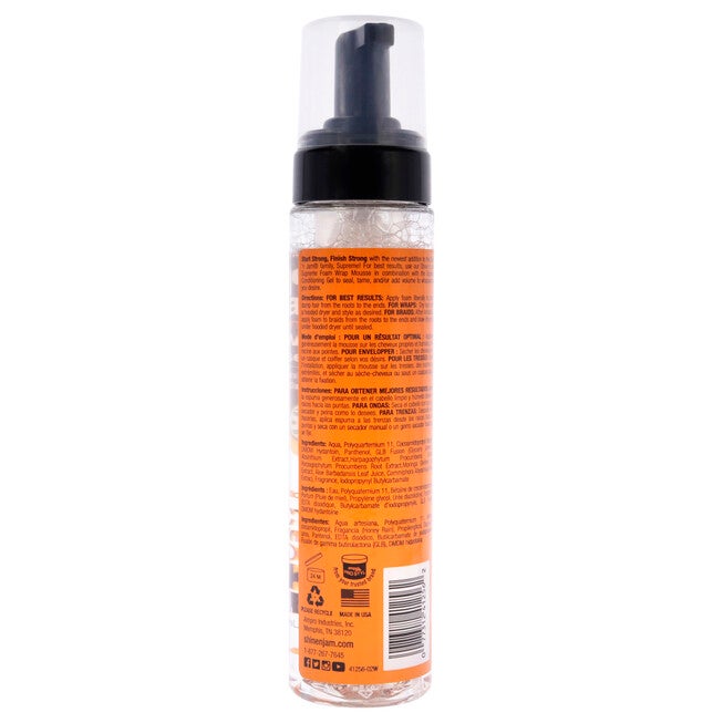 Shine-n-Jam Supreme Foam Wrap Mousse by Ampro for Women - 8 oz Mousse, , alternate image number null