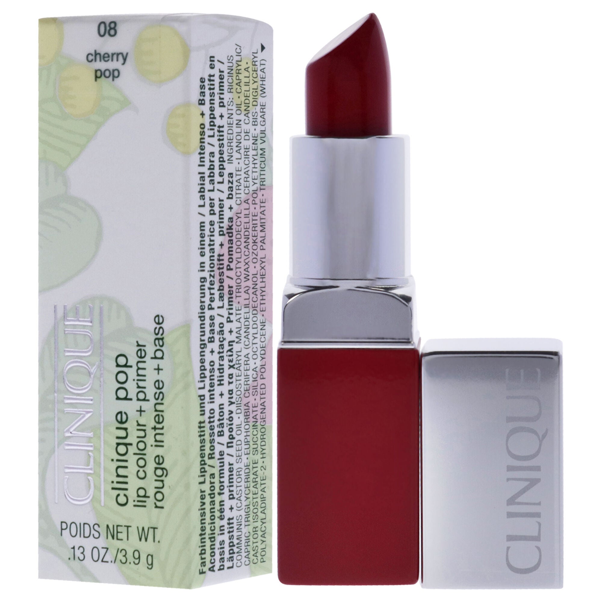 Clinique Pop Lip Colour Plus Primer - 08 Cherry Pop by Clinique for Women - 0.13 oz Lipstick, See Description, alternate image number 3