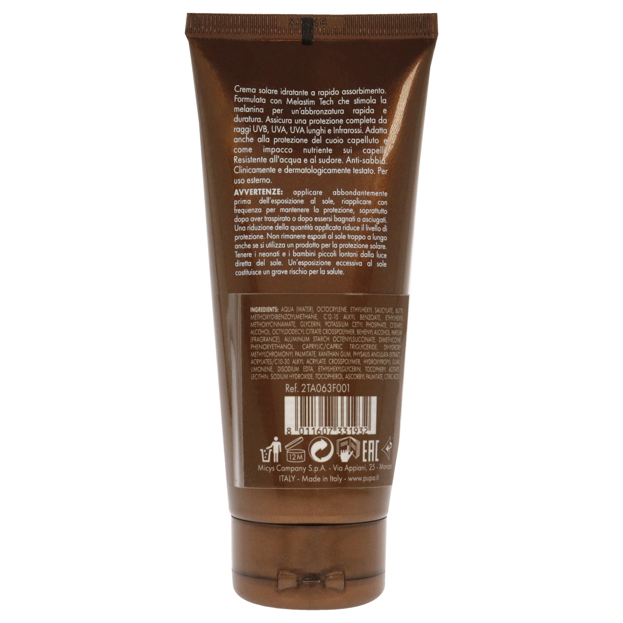 Multifunction Sunscreen Cream SPF 50 by Pupa Milano for Unisex - 2.53 oz Sunscreen, See Description, alternate image number 2