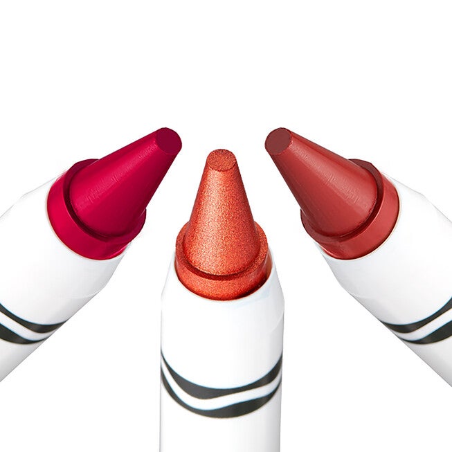 Crayola Crayon Trio - Wild Fruits by Crayola for Women - 3 x 0.07 oz Lipstick Very Cherry, Mango Tango, Strawberry, , alternate image number null