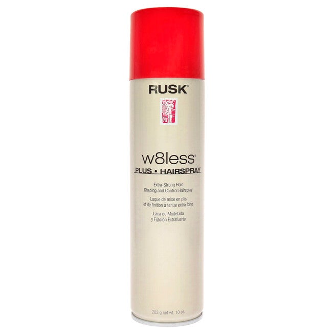 W8less Plus Extra Strong Hold Shaping and Control Hairspray by Rusk for Unisex - 10 oz Hair Spray, NA, hi-res image number null