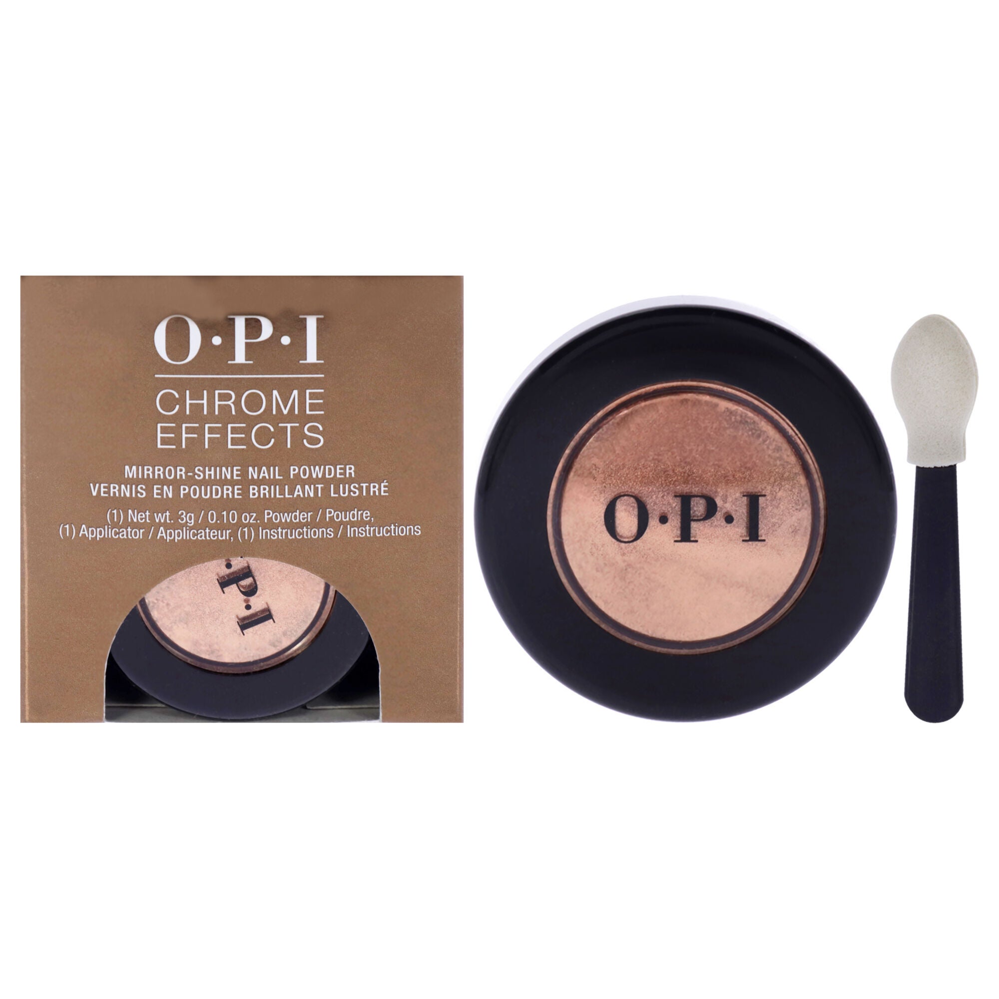 Chrome Effects Mirror Shine Nail Powder - Bronzed By The Sun by OPI for Women - 0.1 oz Nail Powder, See Description, hi-res image number 0