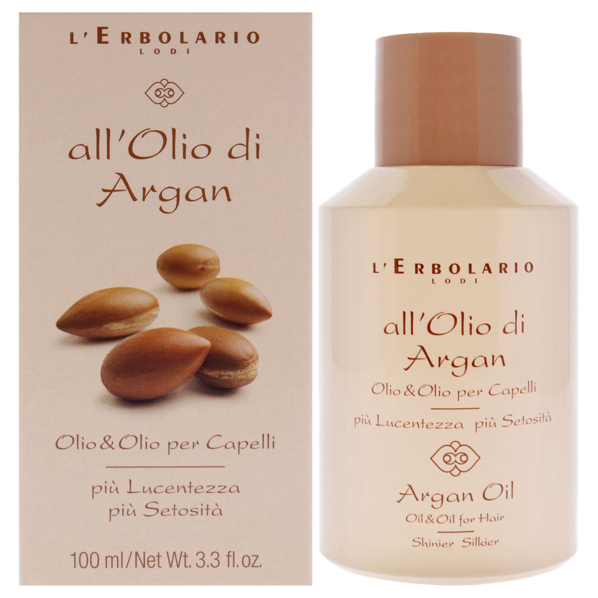 Oil for Hair - Argan Oil by LErbolario for Women - 3.3 oz Oil, See Description, hi-res image number 0