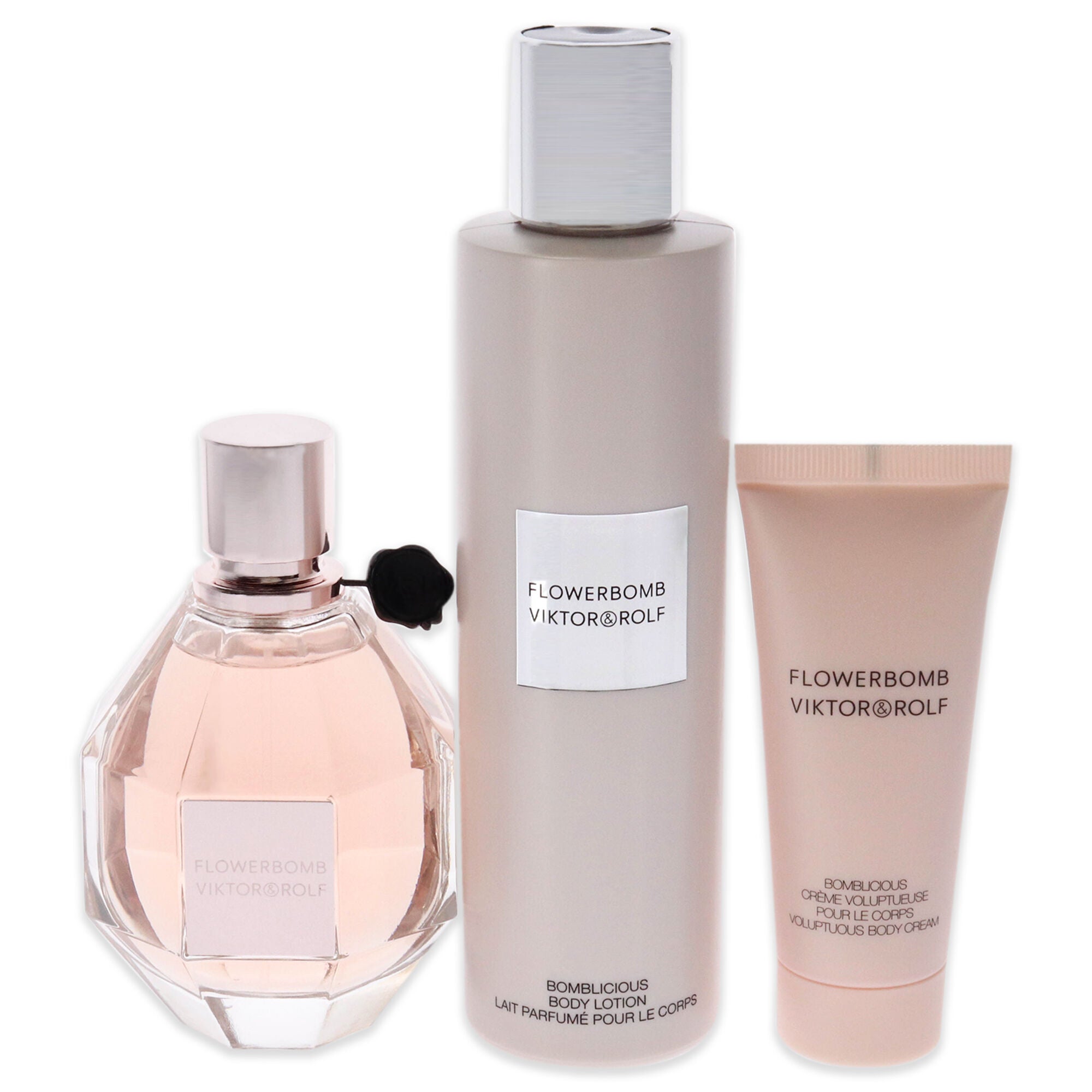 Flowerbomb by Viktor and Rolf for Women - 3 Pc Gift Set 3.4oz EDP Spray, 6.7oz Bomblicious Body Lotion, 1.36oz Bomblicious Body Cream, See Description, alternate image number 1