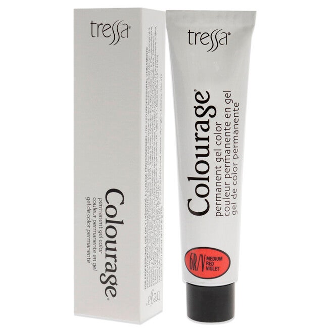 Colourage Permanent Gel Color - 6RV Medium Red Violet by Tressa for Unisex - 2 oz Hair Color, , alternate image number null