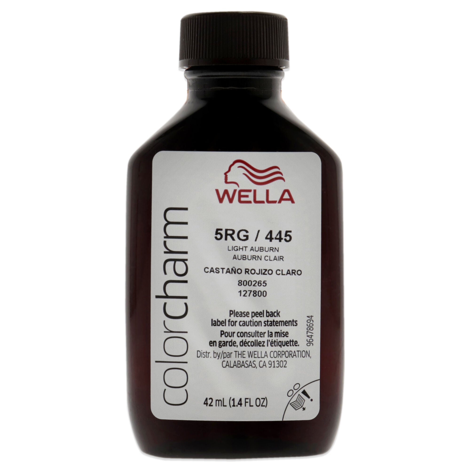 Color Charm Permanent Liquid Hair Color - 445 5RG Light Auburn by Wella for Unisex - 1.42 oz Hair Color, See Description, alternate image number 4