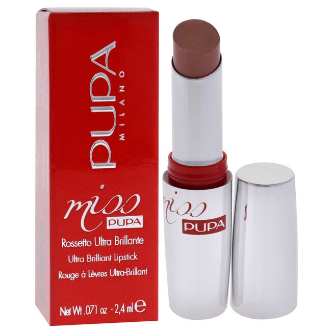 Miss Pupa Ultra Brilliant Lipstick - 100 Cream by Pupa Milano for Women - 0.071 oz Lipstick, , alternate image number null