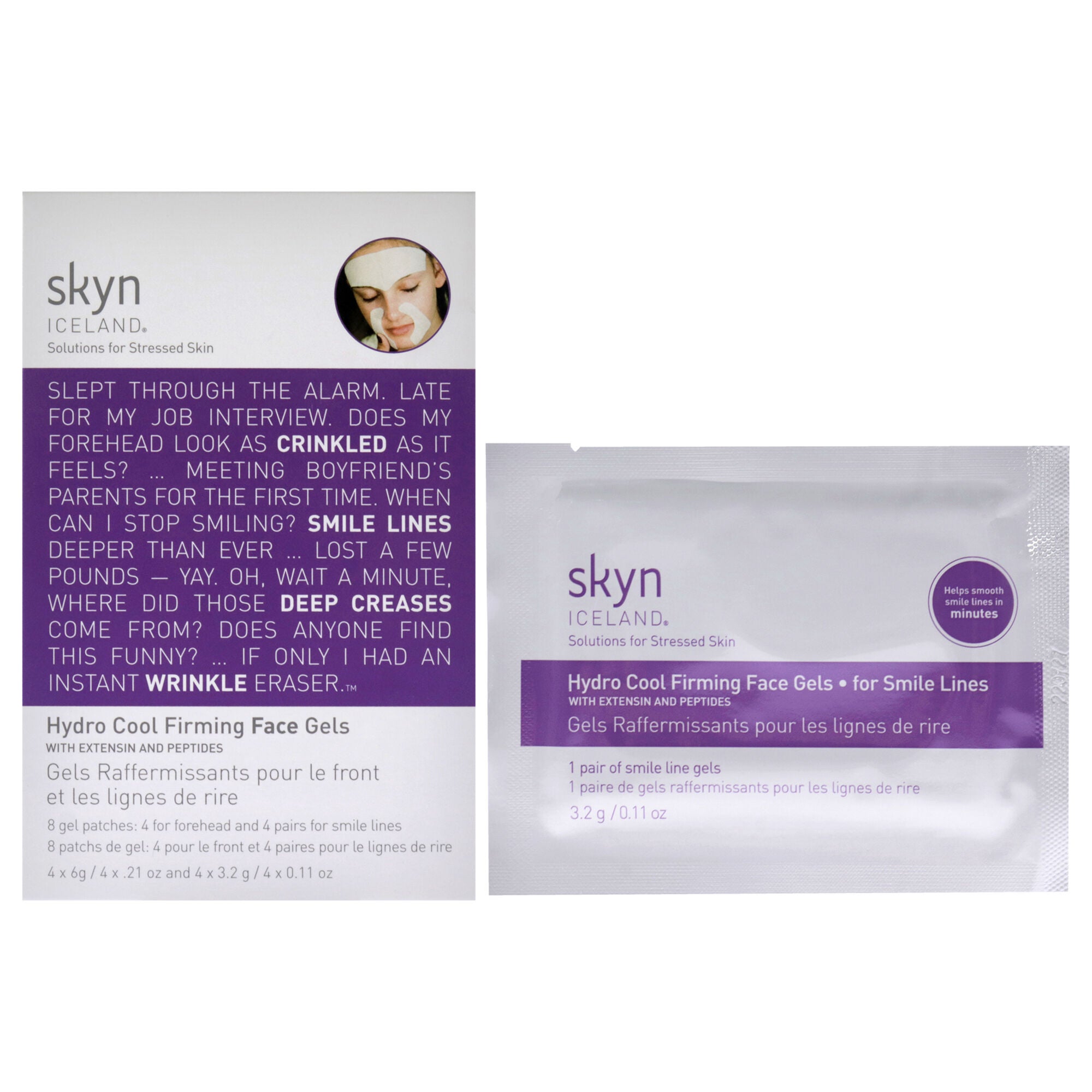 Hydro Cool Firming Face Gels by Skyn Iceland for Unisex 8 Pc Kit 4 x