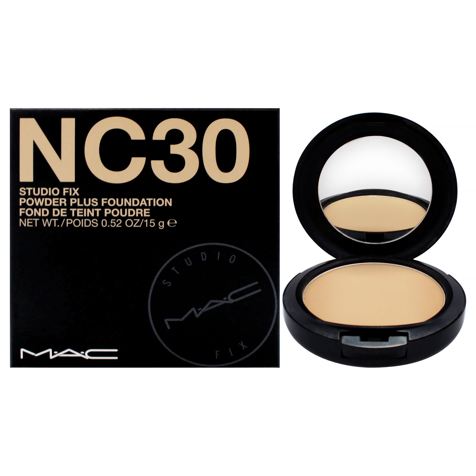 Studio Fix Powder Plus Foundation - NC30 by MAC for Women - 0.52 oz Foundation, See Description, hi-res image number 0