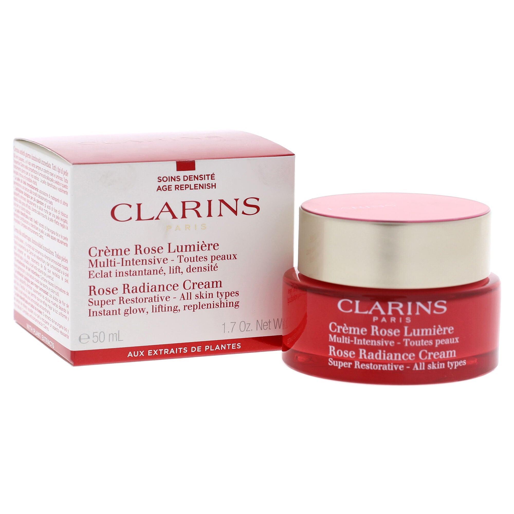 Rose Radiance Cream Super Restorative by Clarins for Unisex - 1.7 oz Cream, See Description, alternate image number 2