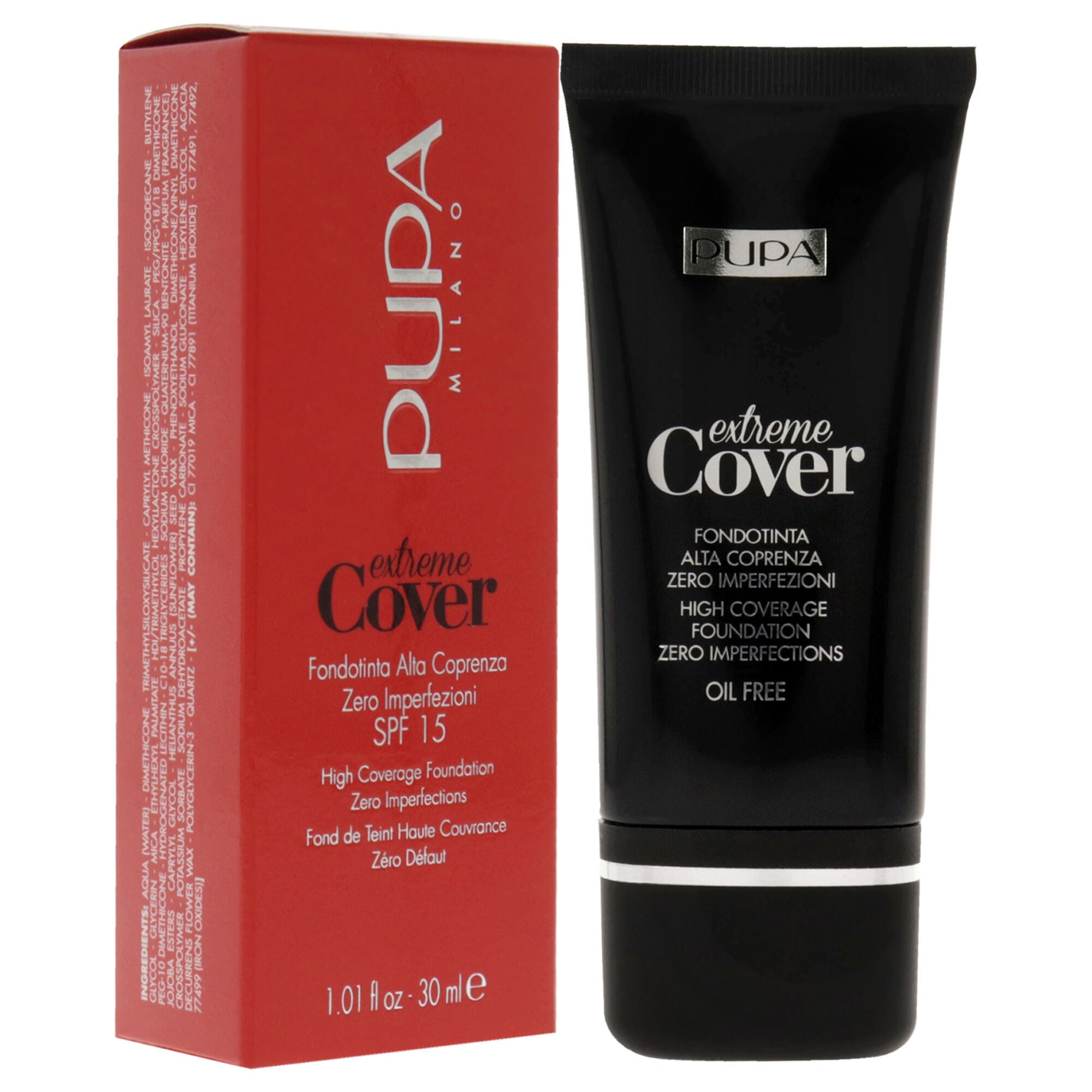 Extreme Cover Foundation SPF 15 - 010 Alabaster by Pupa Milano for Women - 1.01 oz Foundation, , alternate image number 6