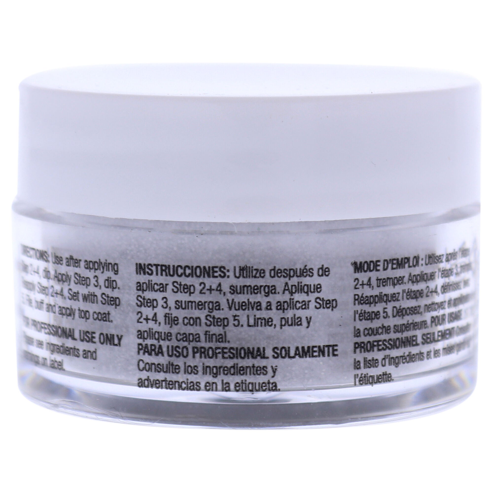 Pro Powder Polish Nail Colour Dip System - Platinum Silver Glitter by Cuccio Colour for Women - 0.5 oz Nail Powder, See Description, alternate image number 1