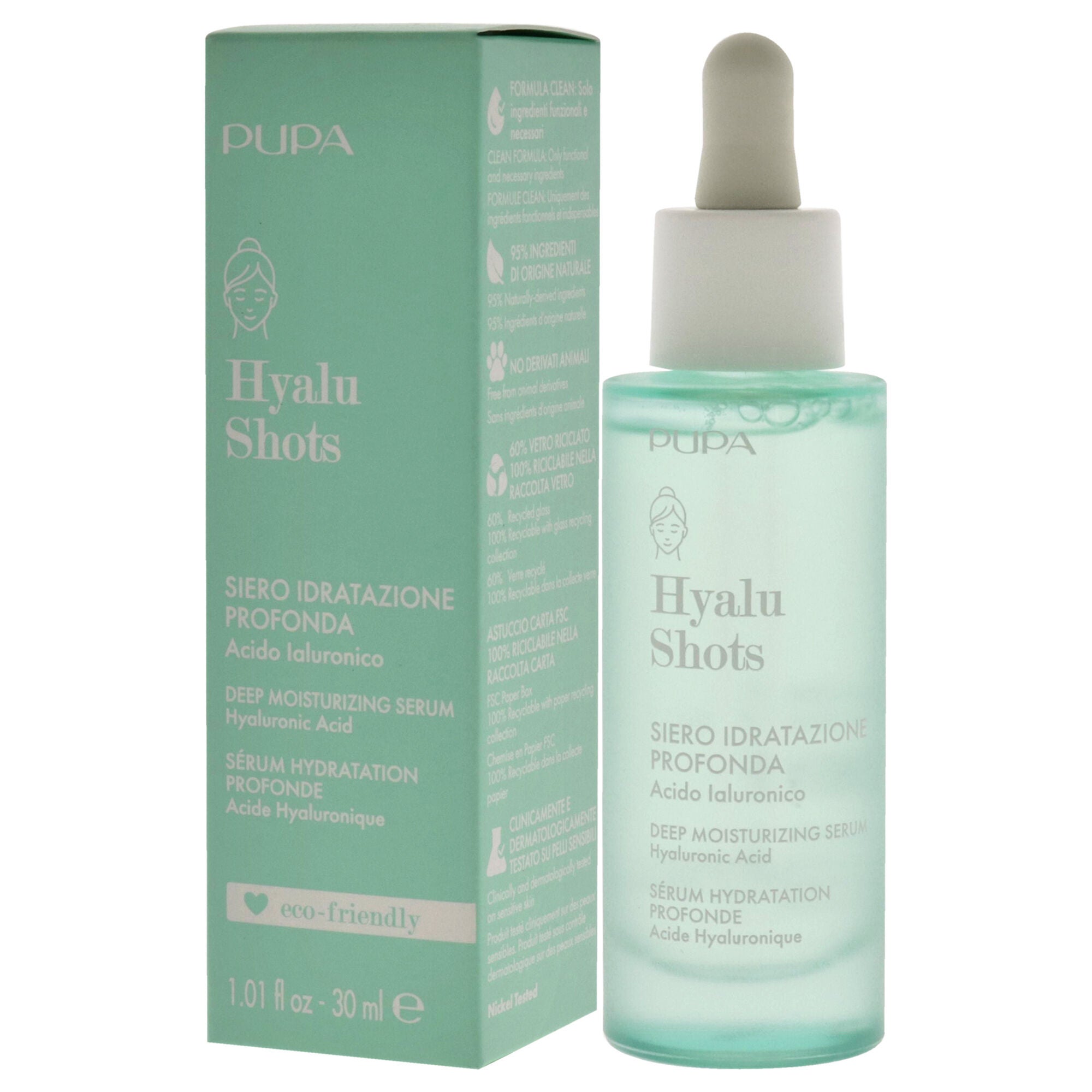 Hyalu Shots Deep Moisturizing Serum by Pupa Milano for Women - 1.01 oz Serum, See Description, alternate image number 3