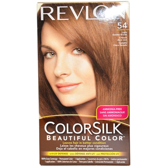 Colorsilk Beautiful Color - 54 Light Golden Brown by Revlon for Unisex - 1 Application Hair Color, NA, hi-res image number null