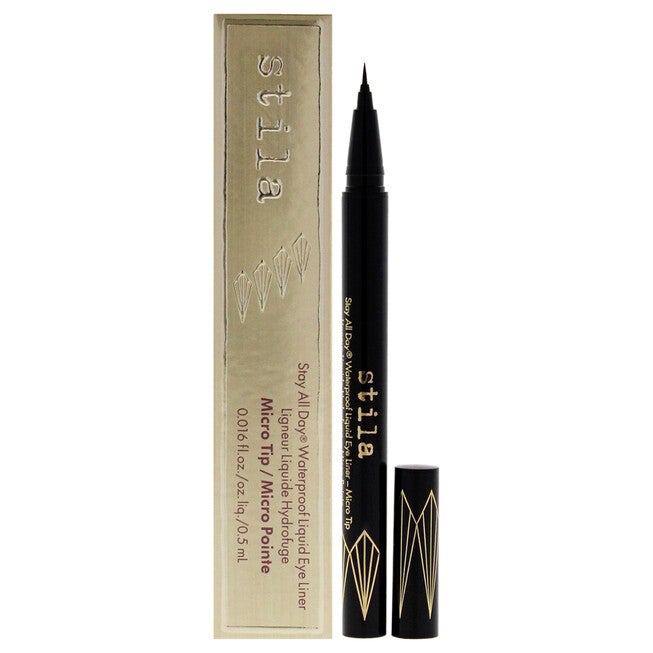 Stay All Day Waterproof Liquid Eye Liner Micro Tip - Intense Black by Stila for Women - 0.016 oz Eyeliner, See Description, hi-res image number null