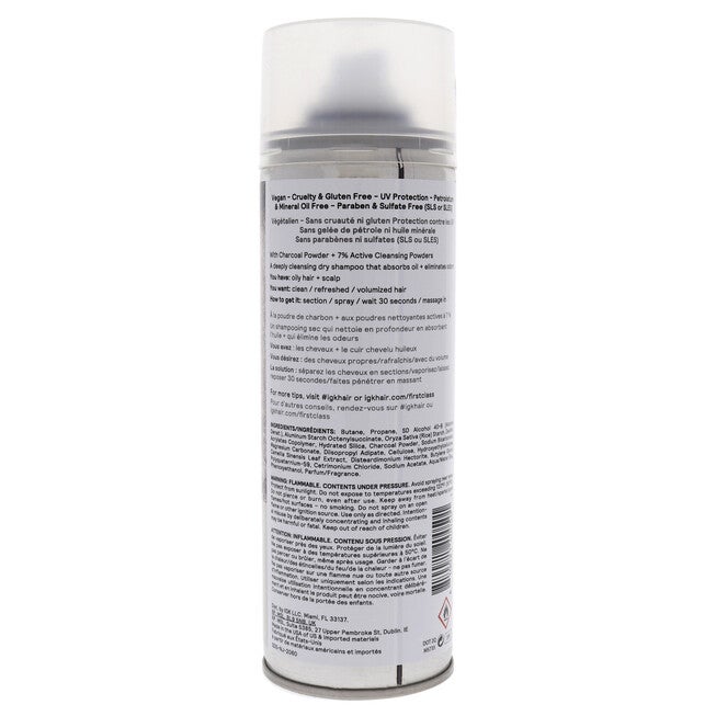 First Class Charcoal Detox Dry Shampoo by IGK for Unisex - 6.3 oz Dry Shampo, , alternate image number 3