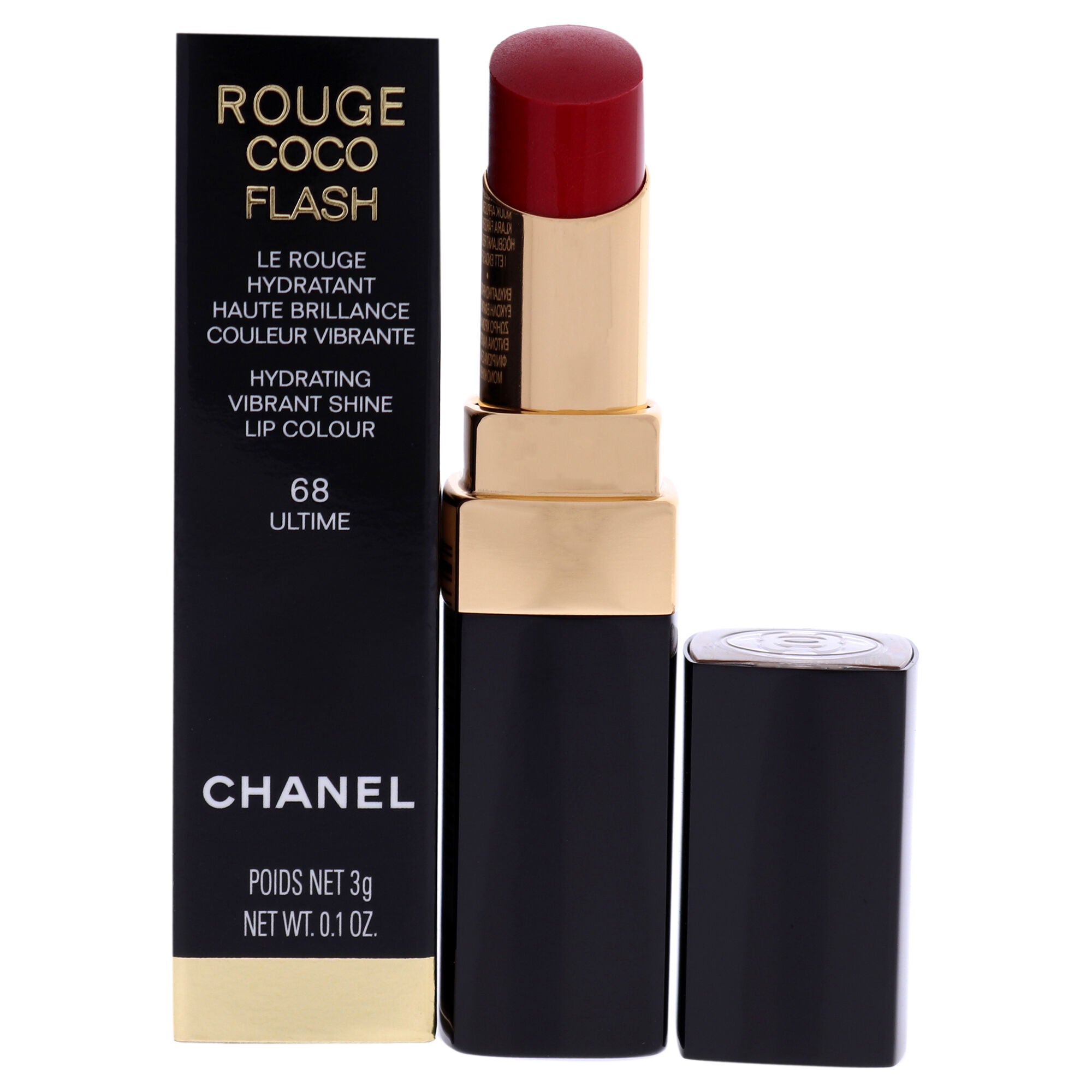 Rouge Coco Flash Lipstick - 68 Ultime by Chanel for Women - 0.1 oz Lipstick, See Description, hi-res image number 0