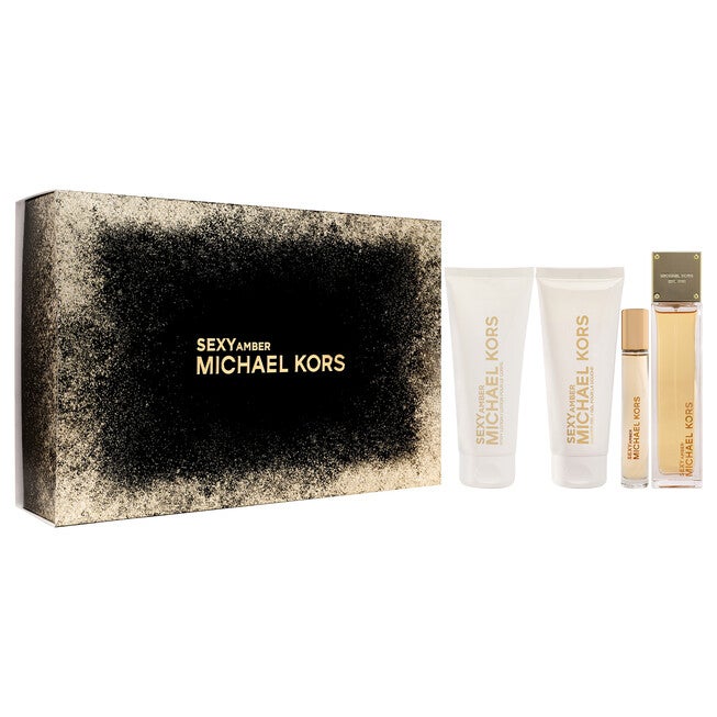 Sexy Amber by Michael Kors for Women - 4 Pc Gift Set 3.4oz EDP Spray, 0.33oz EDP Spray 3.4oz Body Lotion, 3.4oz Shower Gel, NA, alternate image number null
