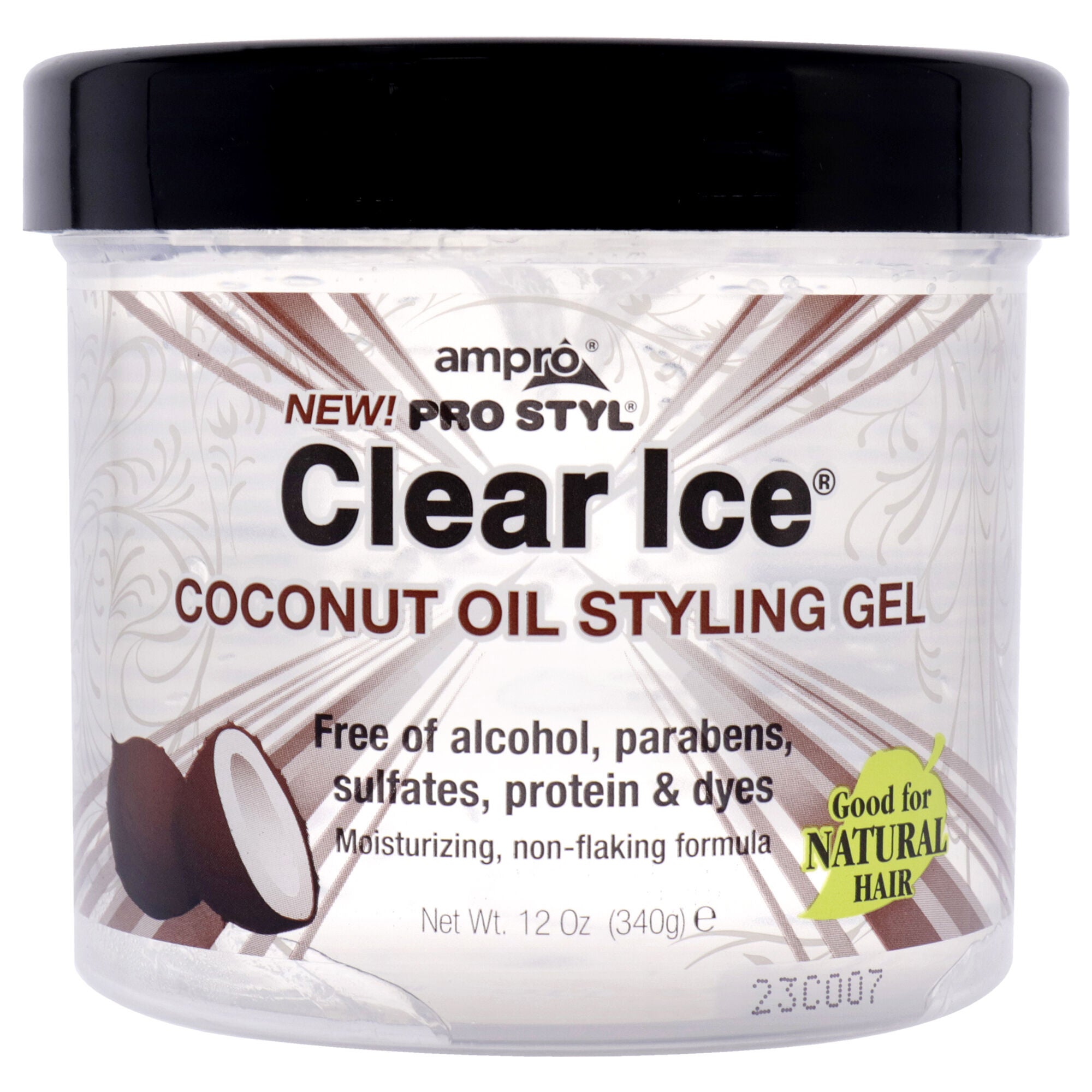Pro Styl Clear Ice Gel - Coconut by Ampro for Women - 12 oz Gel, See Description, hi-res image number 0