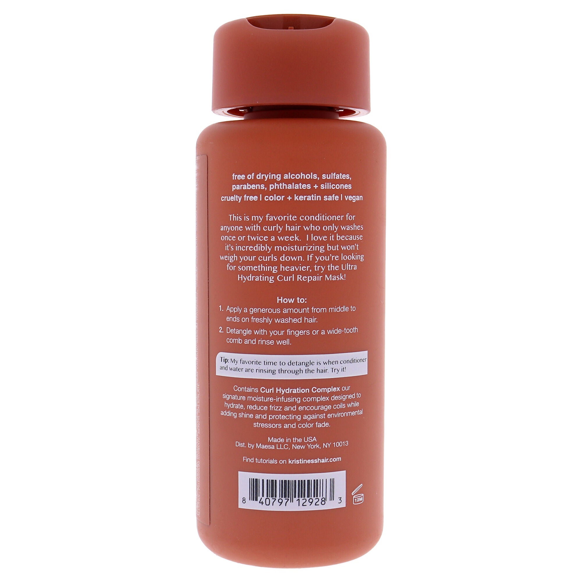 Moisture Rich Curl Conditioner by Kristin Ess for Unisex - 10 oz Conditioner, See Description, alternate image number 1