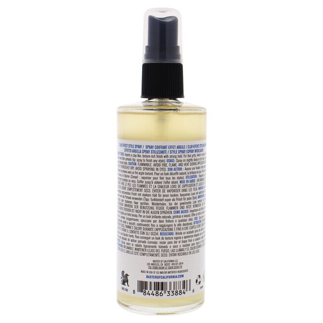 Clay Effect Style Spray by Baxter Of California for Men - 4 oz Hairspray, NA, alternate image number null