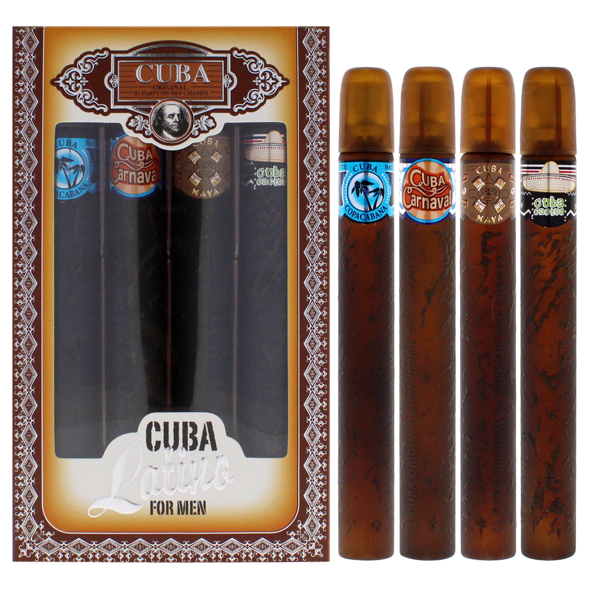 Cuba Latino Collection by Cuba for Men - 4 Pc Gift Set, See Description, hi-res image number 0