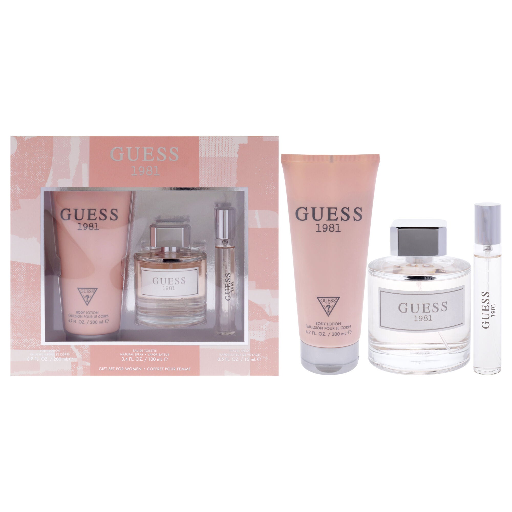 Guess 1981 Los Angeles by Guess for Women 3 Pc Gift Set 3.4oz EDT