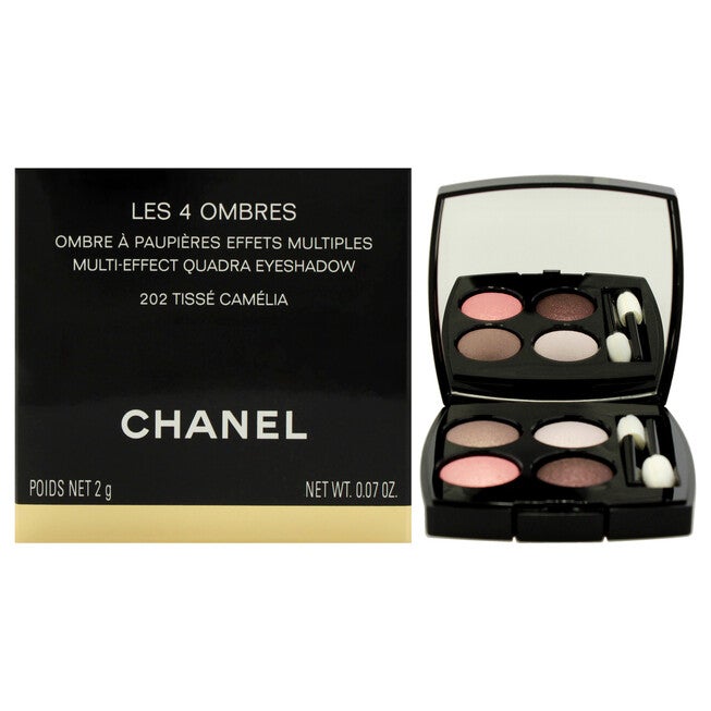 Les 4 Ombres Multi-Effect Quadra Eyeshadow - 202 Tisse Camelia by Chanel for Women - 0.07 oz Eyeshadow, NA, hi-res image number null