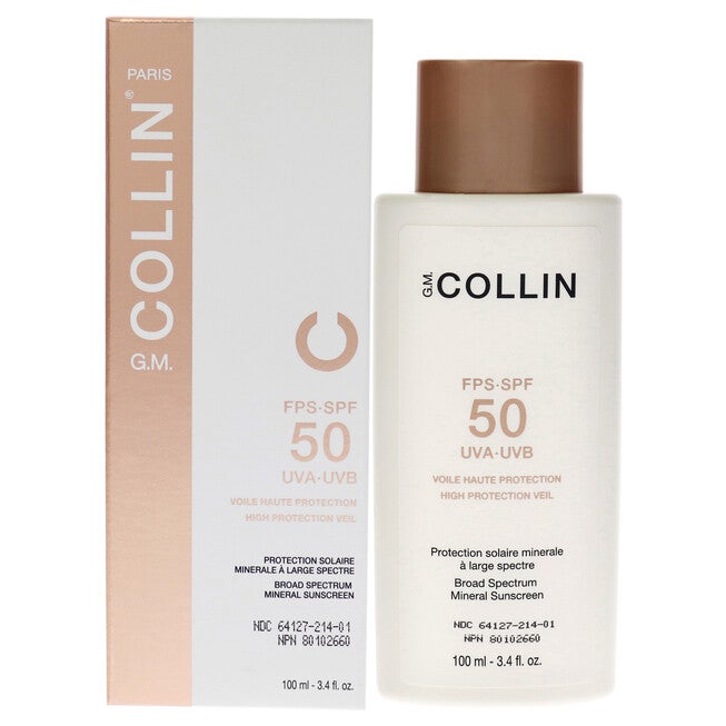 High Protection Veil SPF 50 by G.M. Collin for Unisex - 3.4 oz Sunscreen, NA, hi-res image number null
