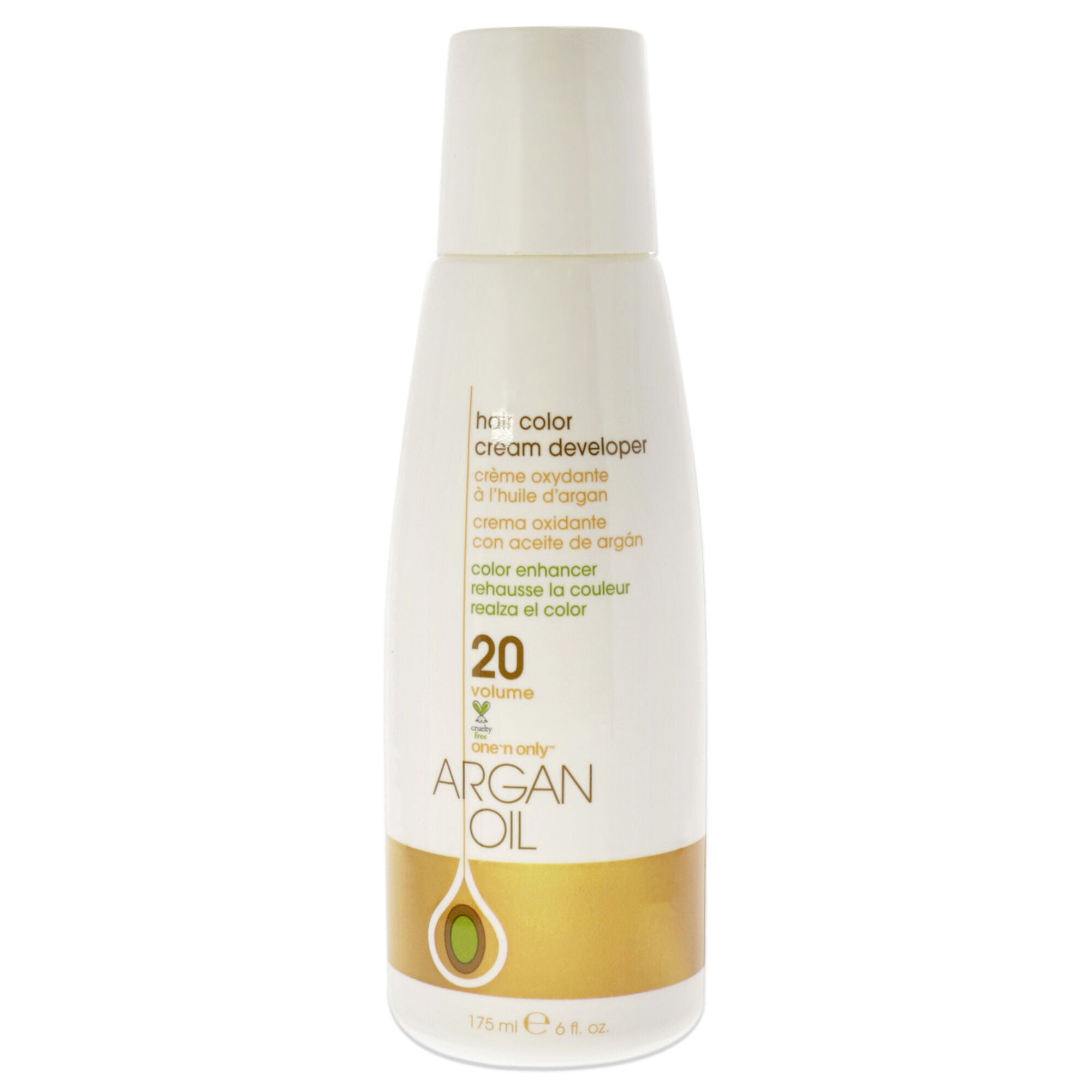 Argan Oil Hair Color Cream Developer 20 Volume by One n Only for