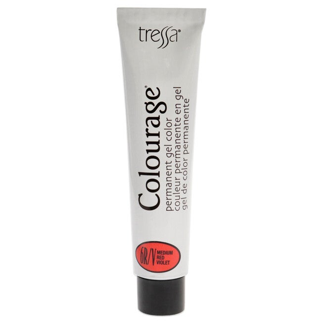 Colourage Permanent Gel Color - 6RV Medium Red Violet by Tressa for Unisex - 2 oz Hair Color, , alternate image number null