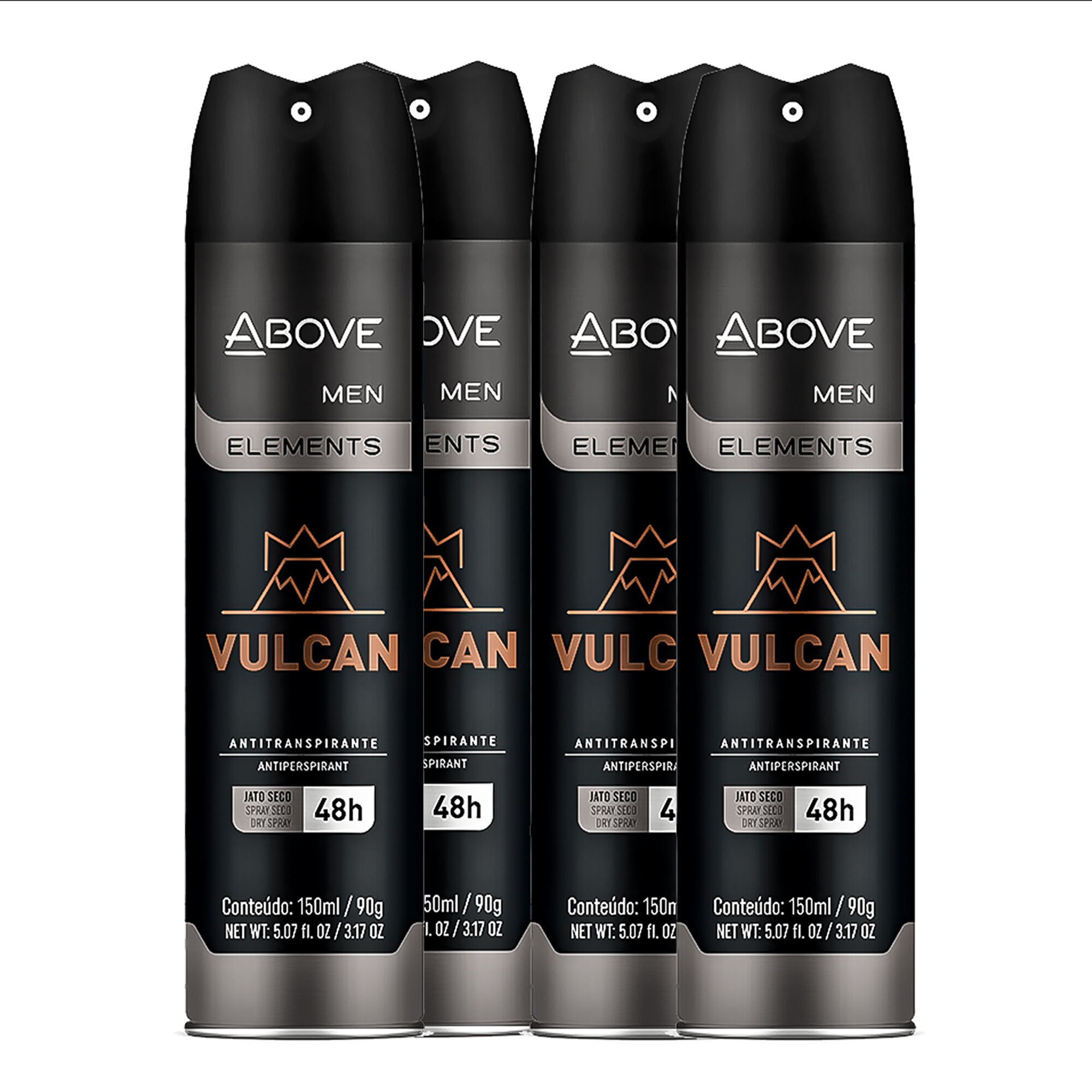 48 Hours Element Antiperspirant Deodorant - Vulcan by Above for Men - 3.17 oz Deodorant Spray - Pack of 4, , alternate image number 5
