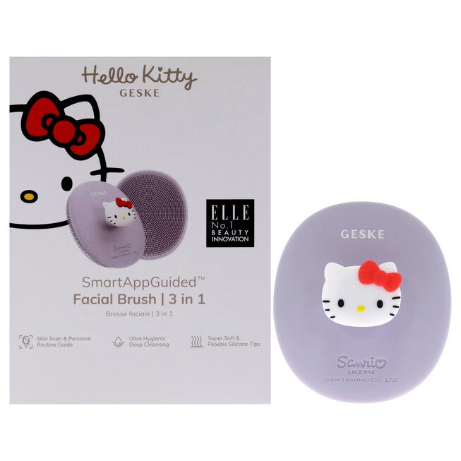 Hello Kitty Facial Brush 3 in 1 - Purple by Geske for Women - 1 Pc Brush, NA, hi-res image number null