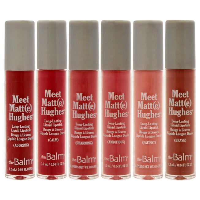 Meet Matte Hughes Mini Long-Lasting Liquid Lipsticks Set by the Balm for Women - 6 Pc 0.04oz, NA, alternate image number null