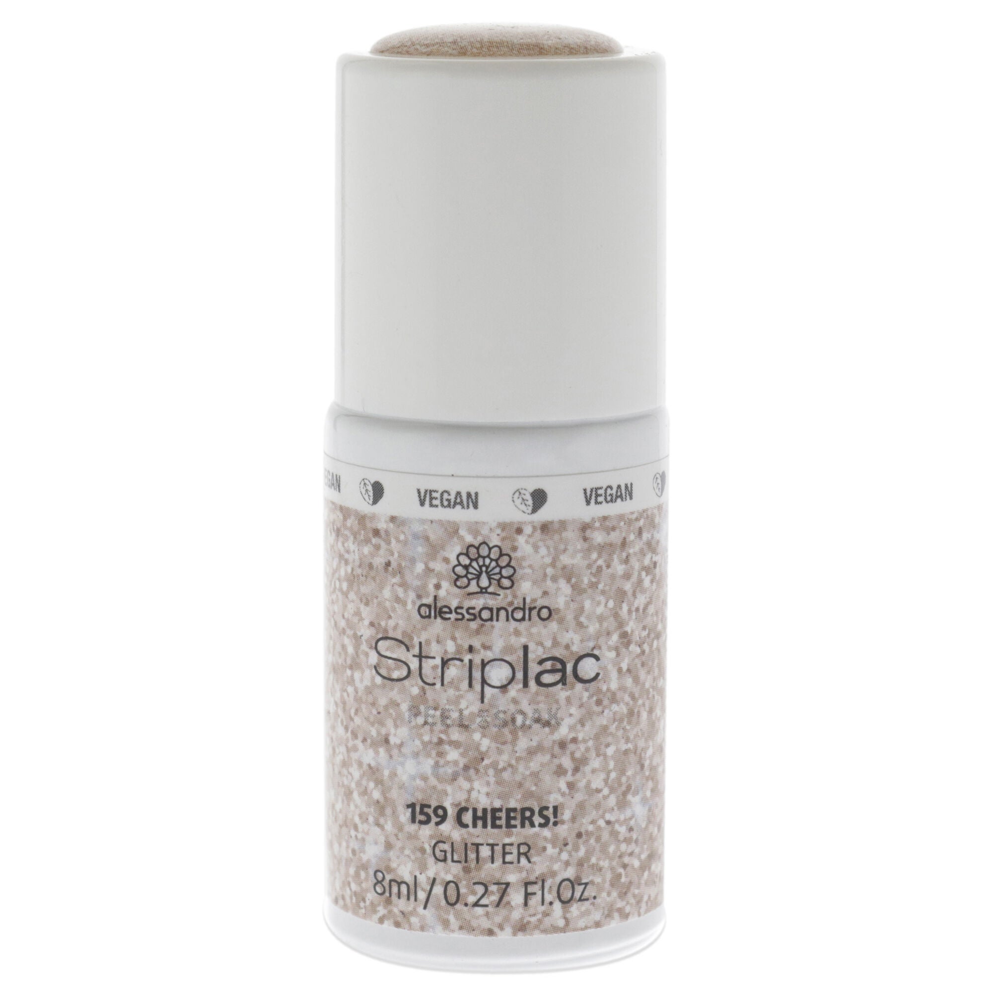 Striplac Peel or Soak Glitter - 159 Cheers by Alessandro for Women - 0.27 oz Nail Polish, See Description, hi-res image number 0