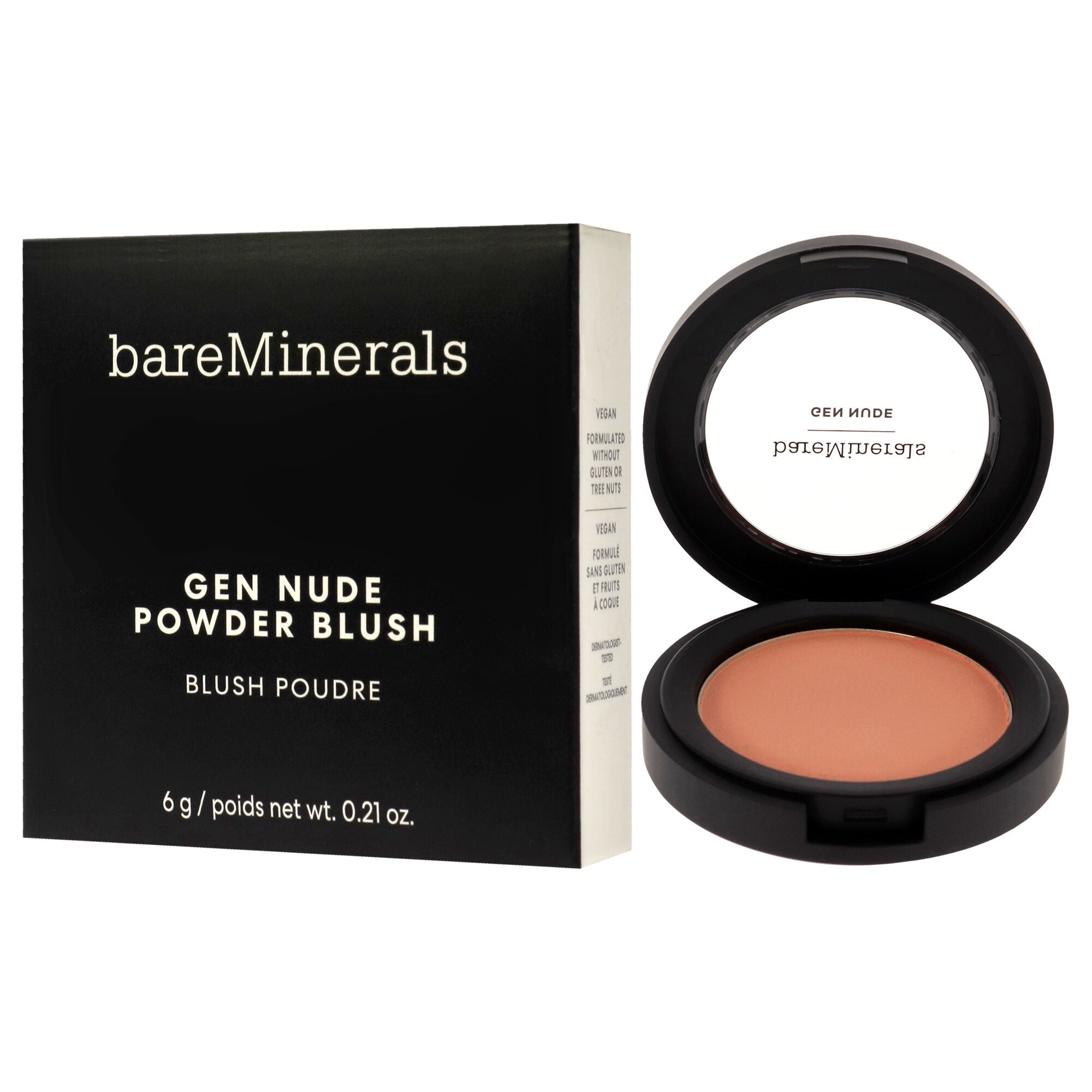 Gen Nude Powder Blush - Pretty In Pink by bareMinerals for Women - 0.21 oz Blush, , alternate image number 7