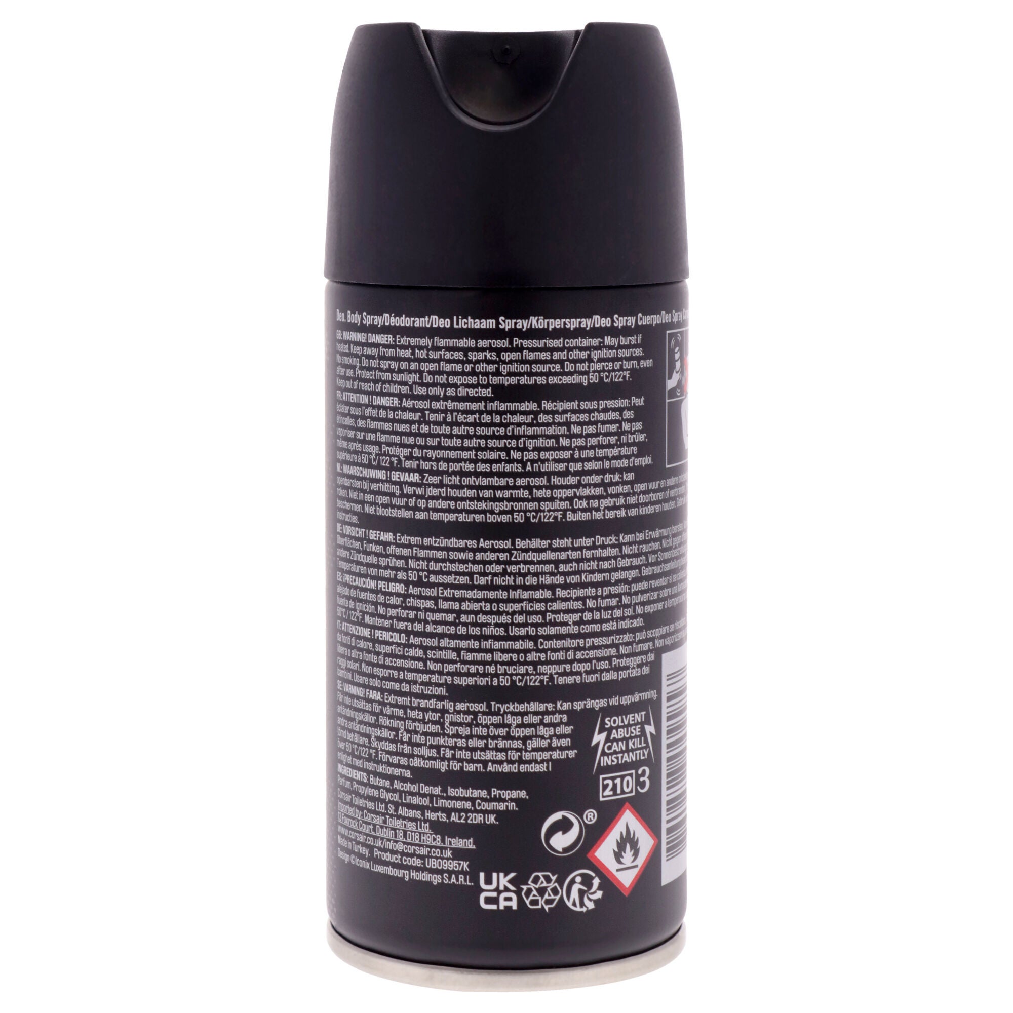 Ice Deodorant Body Spray by Umbro for Unisex - 5 oz Deodorant Spray, Clear, alternate image number 1
