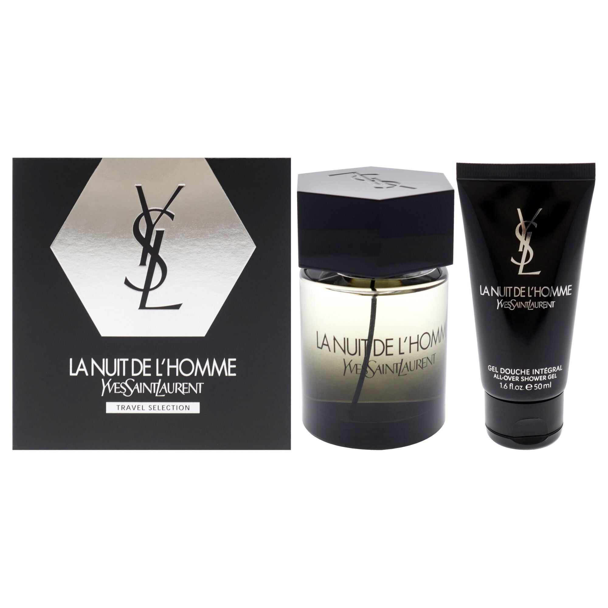La Nuit De LHomme by Yves Saint Laurent for Men - 2 Pc Gift Set 3.3oz EDT Spray, 1.6oz Shower Gel, See Description, hi-res image number 0