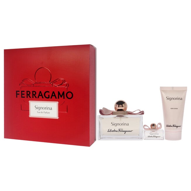Signorina by Salvatore Ferragamo for Women - 3 Pc Gift Set 3.4oz EDP Spray, 0.17oz EDP Spray, 1.7oz Body Lotion, NA, alternate image number null