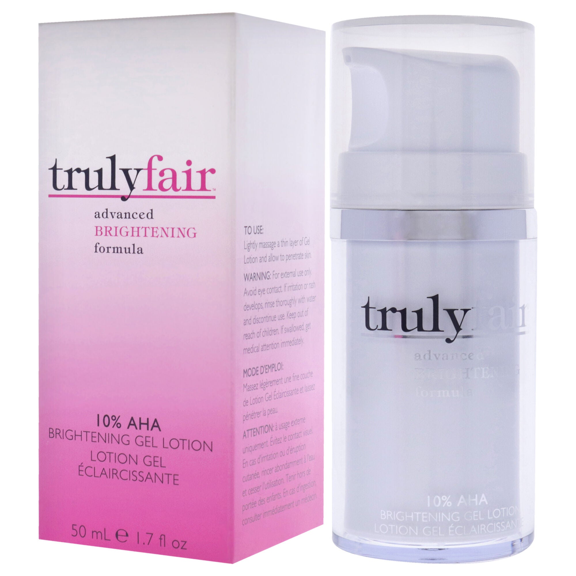 10 Percent Aha Brightening Gel Lotion by Truly Fair for Unisex - 1.7 oz Lotion, See Description, alternate image number 2