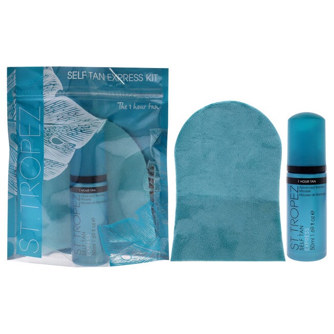 Self Tan Express Kit by St. Tropez for Unisex - 2 Pc 1.69oz Advance Bronzing Mousse, Velvet Luxe Applicator Mitt, , alternate image number null