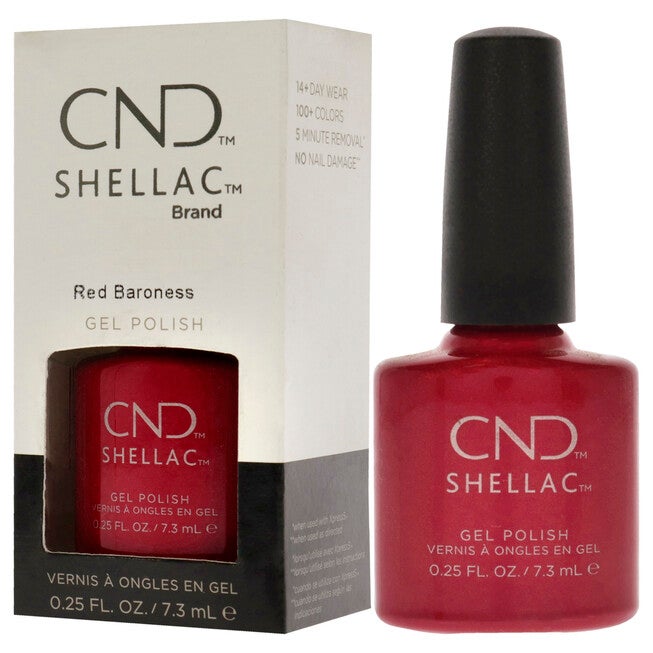 Shellac Nail Color - Red Baroness by CND for Women - 0.25 oz Nail Polish, , alternate image number null
